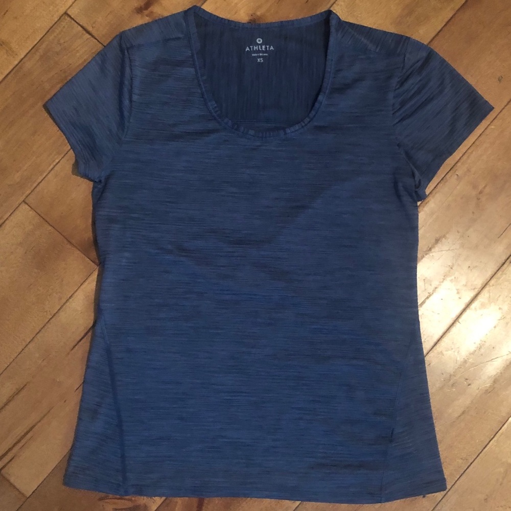 Athleta Short Sleeve Workout Top Size XS - Picture 3 of 4